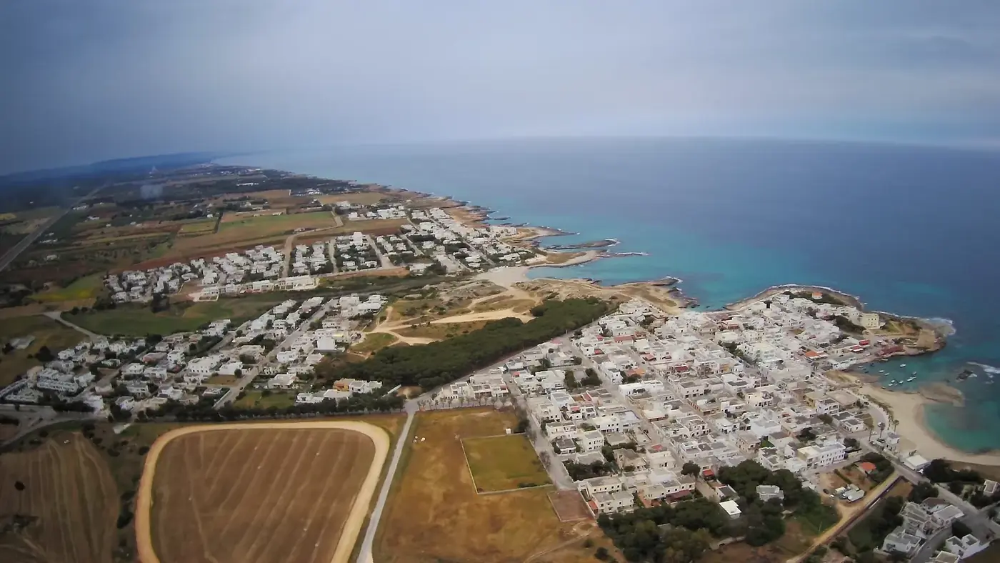 Aerial view of Torre Santa Sabina